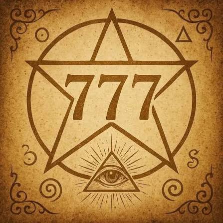 777 pentagram with all-seeing eye